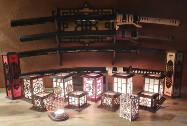Tanno Design® Japan Kerzenhalter Emi mit Teelichtfunktion birnbaum